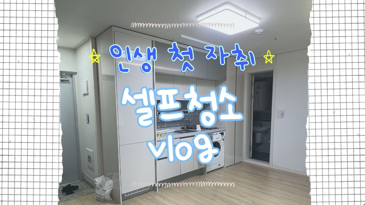[vlog] 어서와 자취는 처음이지 | 30대 생애 첫 자취 | 원룸 셀프 입주청소 | 이사 브이로그