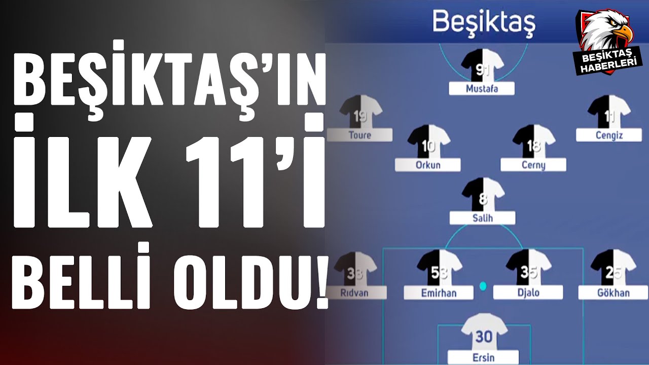 Beşiktaş'ın Konyaspor Karşısındaki İlk 11'i Belli Oldu! İşte Sergen Yalçın'ın İlk 11 Tercihi