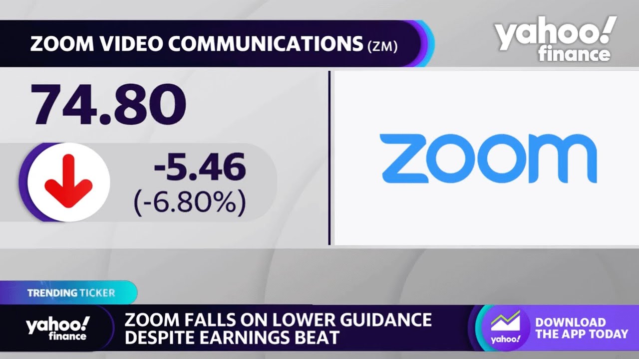 Zoom stock sinks on lower earnings guidance