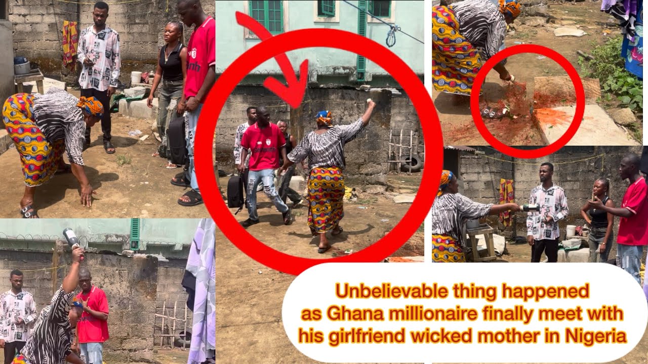 Unbelievable thing happened as Ghana millionaire finally meet with his girlfriend wicked mother