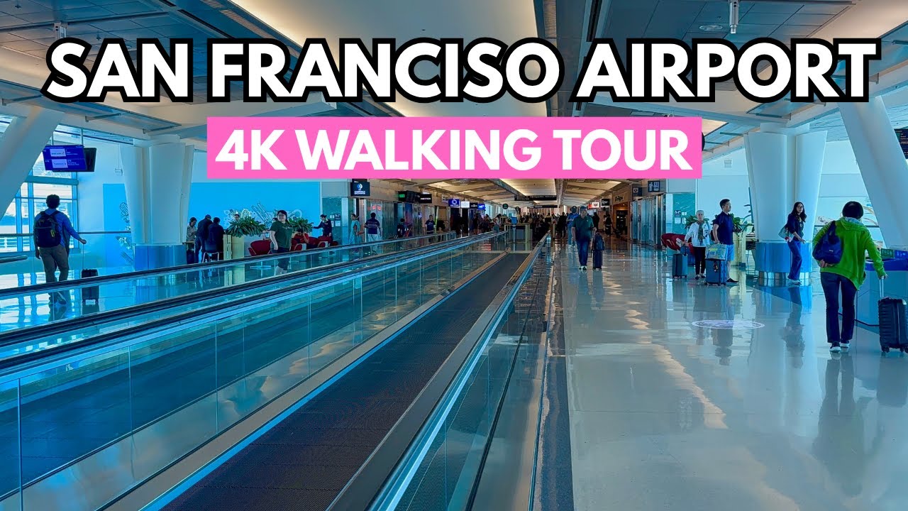 San Francisco Airport International Terminal Walk 🇺🇸 | SFO 4K Walking Tour
