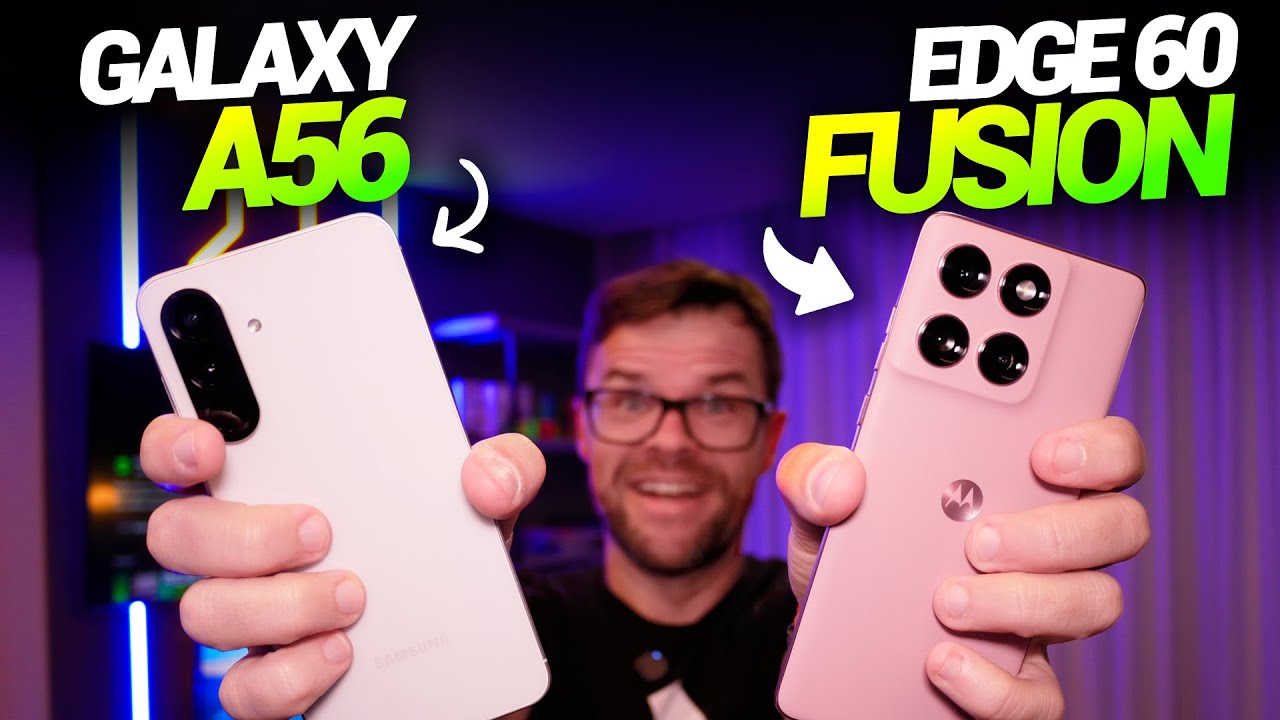 Galaxy A56 vs Edge 60 Fusion: Qual oferece melhor custo benefício?