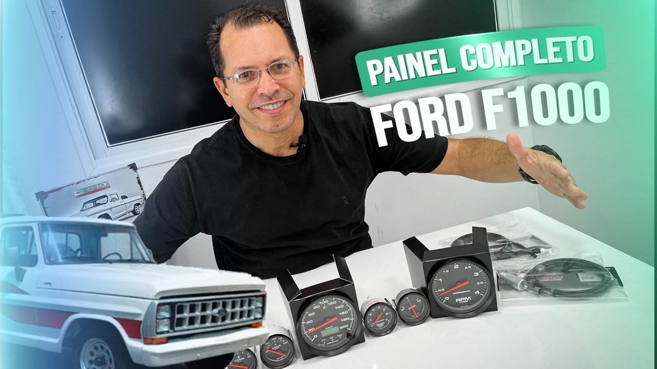 PAINEL COMPLETO DA FORD F1000 - CRONOMETER INSTRUMENTOS #f1000 #fusca #carros