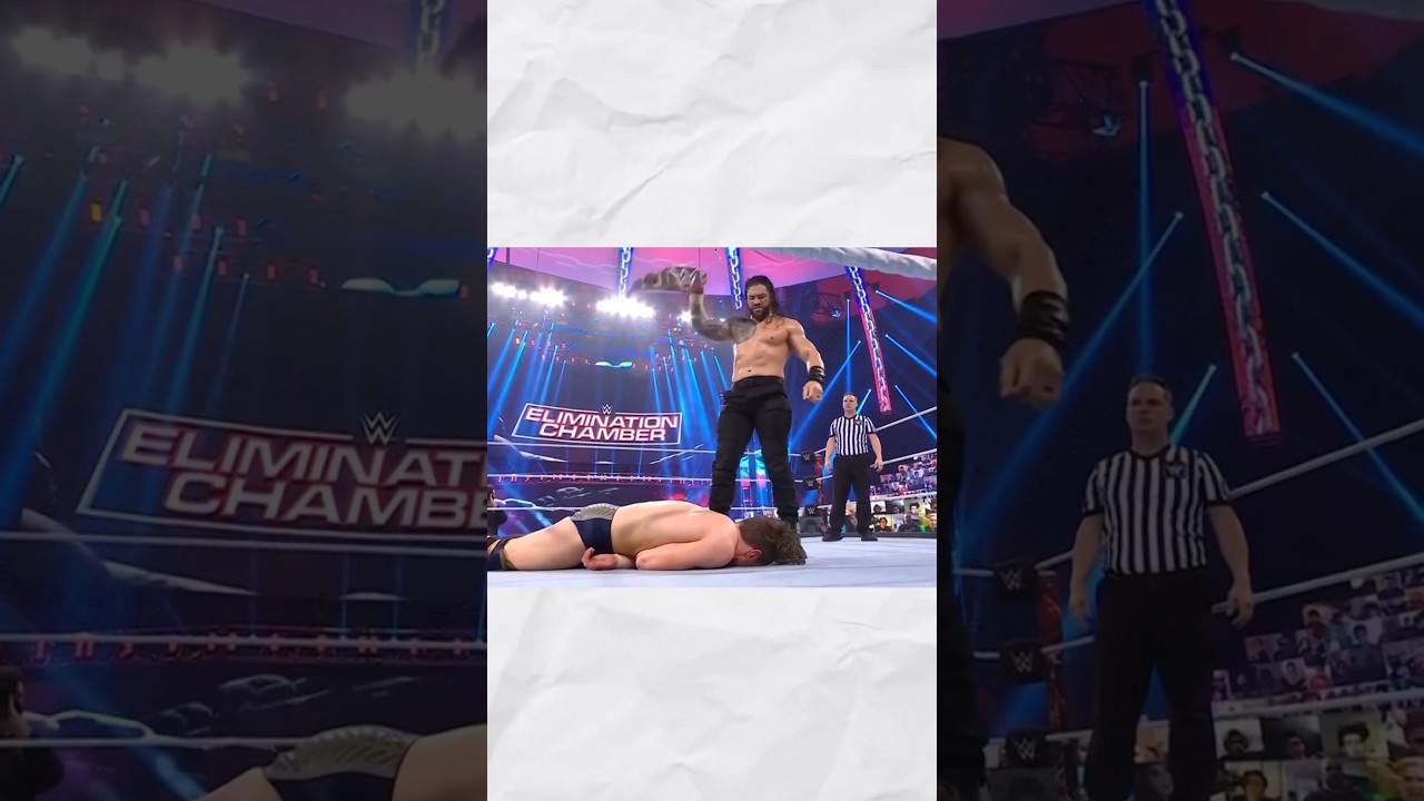 How Roman Reigns Retain Championship in 2021 Elmination Chamber