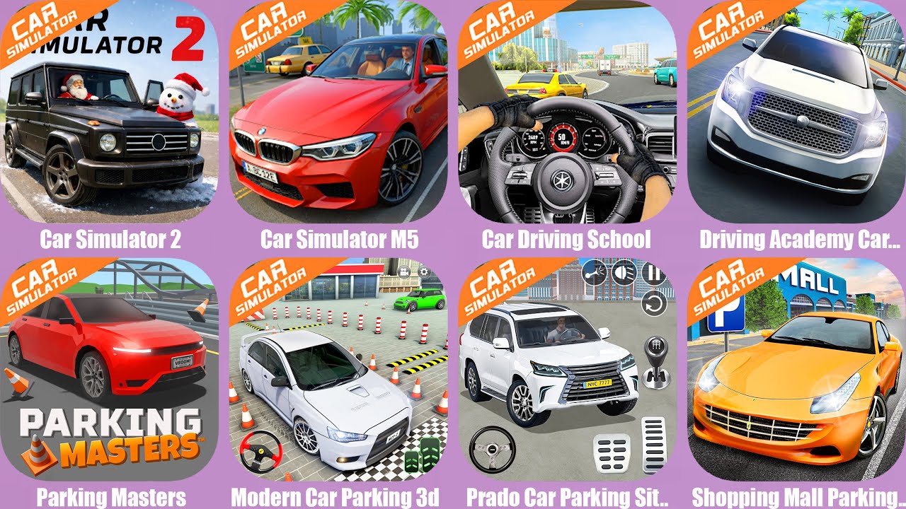 Car Simulator 2,Car Simulator M5,Car Driving School,Driving Academy Car,Parking Masters,Modern Car