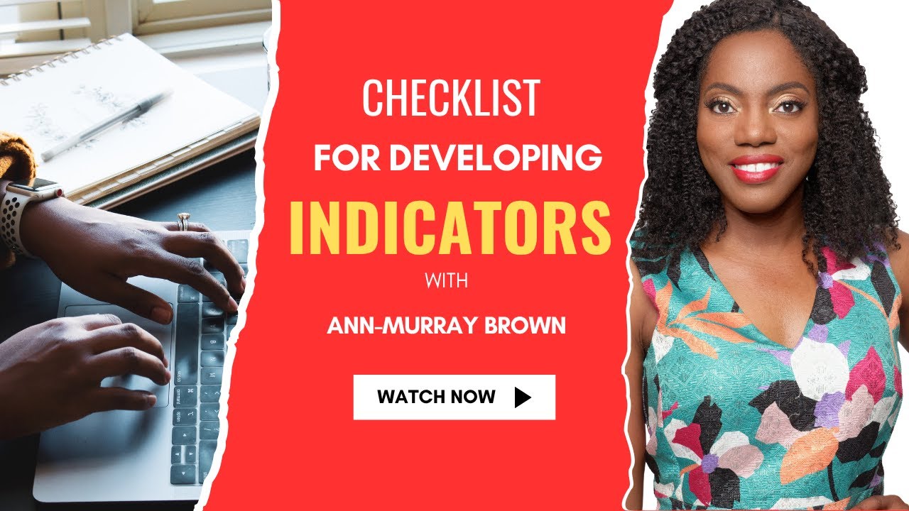 Use this Checklist When Developing Indicators