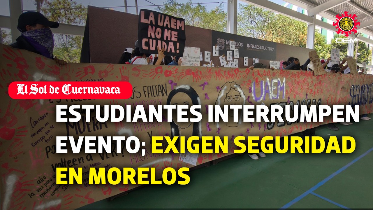 Estudiantes de la UAEM interrumpen evento oficial en Zacatepec