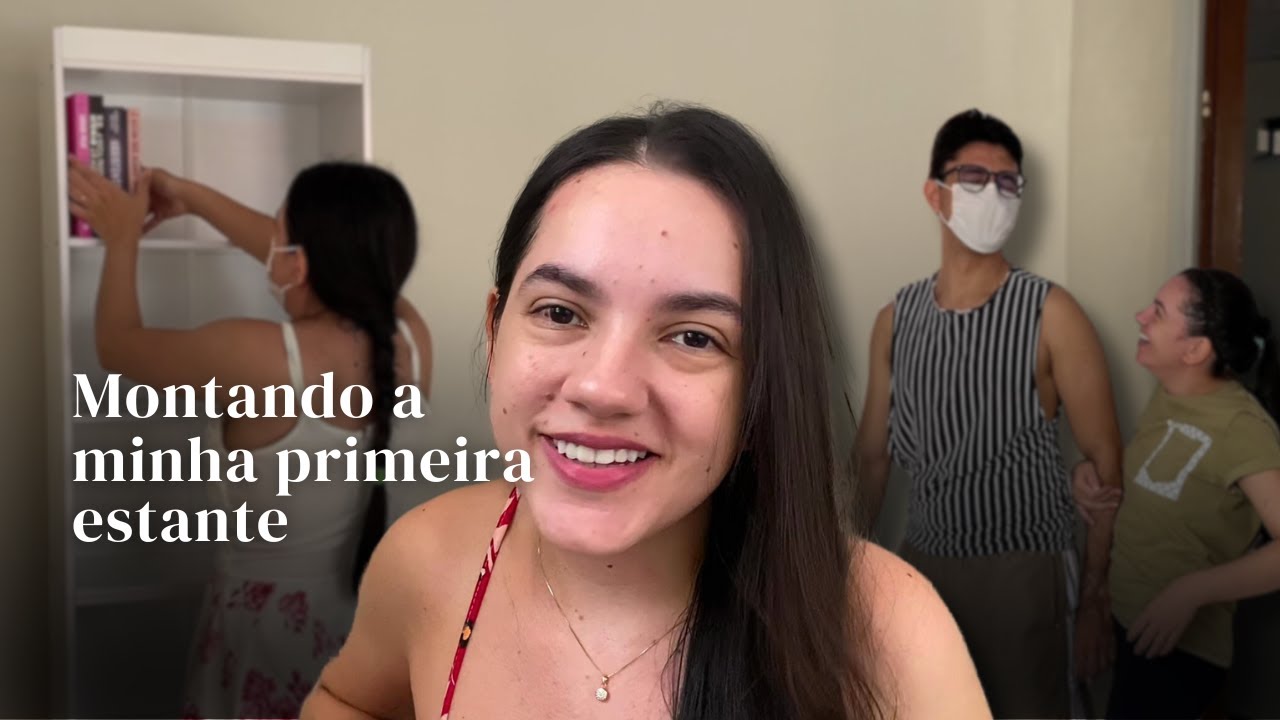 VLOG MONTANDO A MINHA PRIMEIRA ESTANTE E PINTANDO O ESCRITÓRIO | Sonhando com livros