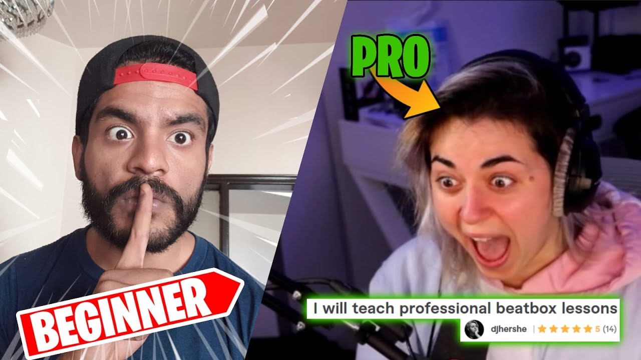 I Hired PRO Beatbox Teacher & Pretended to be a Noob.... | AYJ ft @HerSheMusic