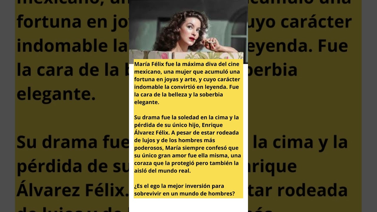 💎 María Félix: La Doña que prefirió los diamantes al amor