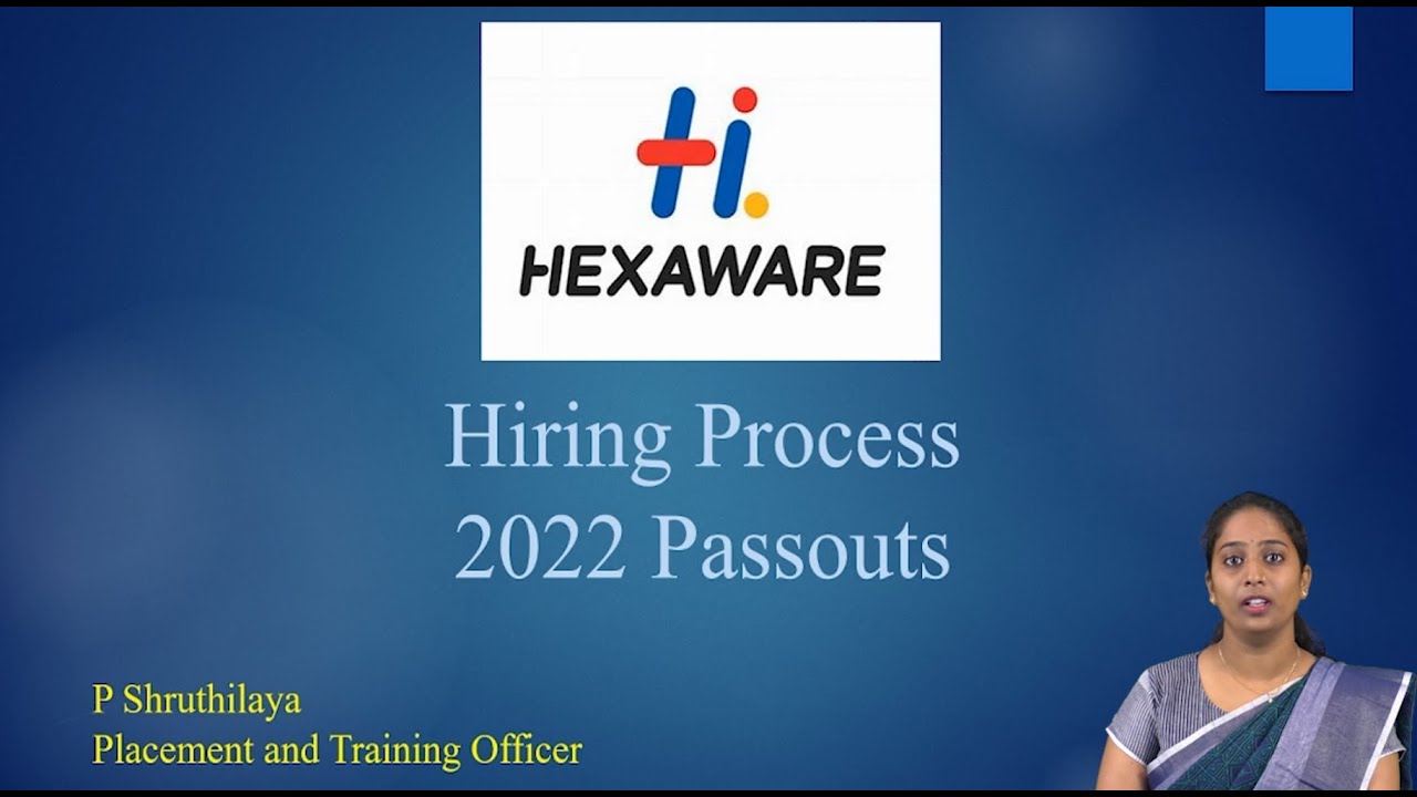 Hexaware Hiring Process | 2022 passouts | PGET Role by P. Shruthilaya