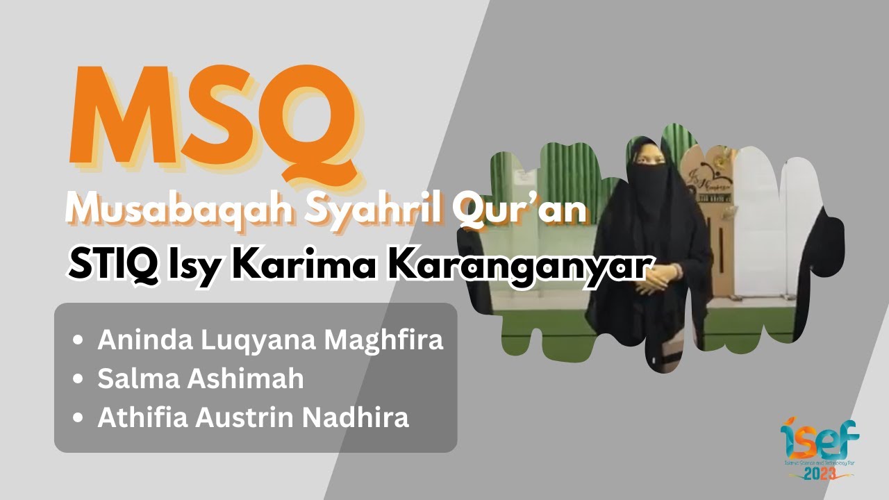 PESERTA 036_Aninda Luqyana Maghfira_STIQ Isy Karima Karanganyar