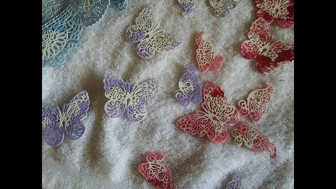 Puntillas  y moldes caseros. Para decoración  de distintas superficies. (parte1)