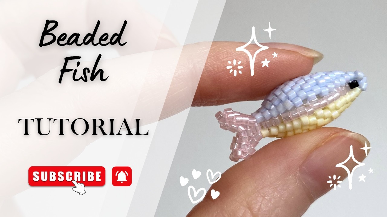 Beaded Fish DIY Tutorial. Pattern#2. Miyuki Delica Beads.