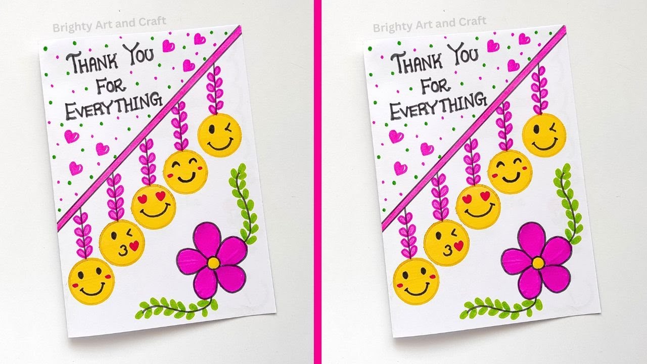 Thank You Card Idea | Easy and Cutest Thank You Card Ideas | 😍 2026 Thank You Greeting Card Ideas 😍