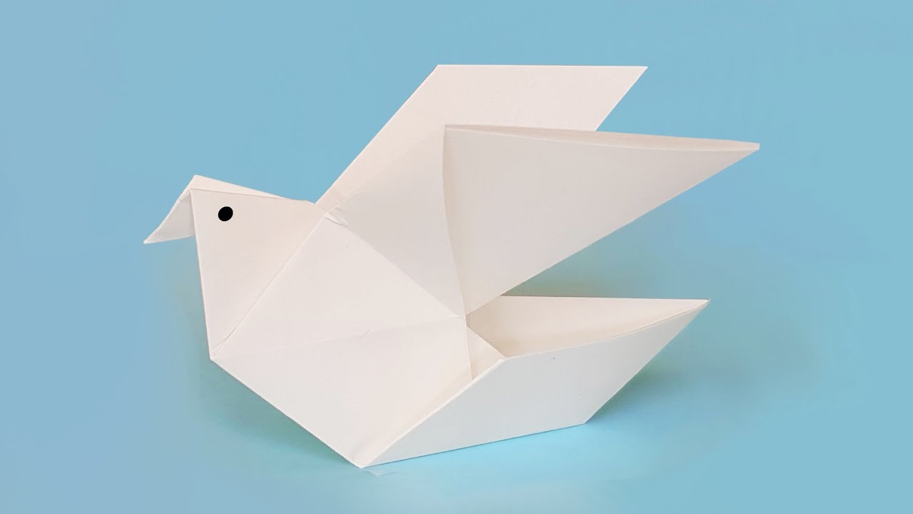 Comment faire une COLOMBE en ORIGAMI