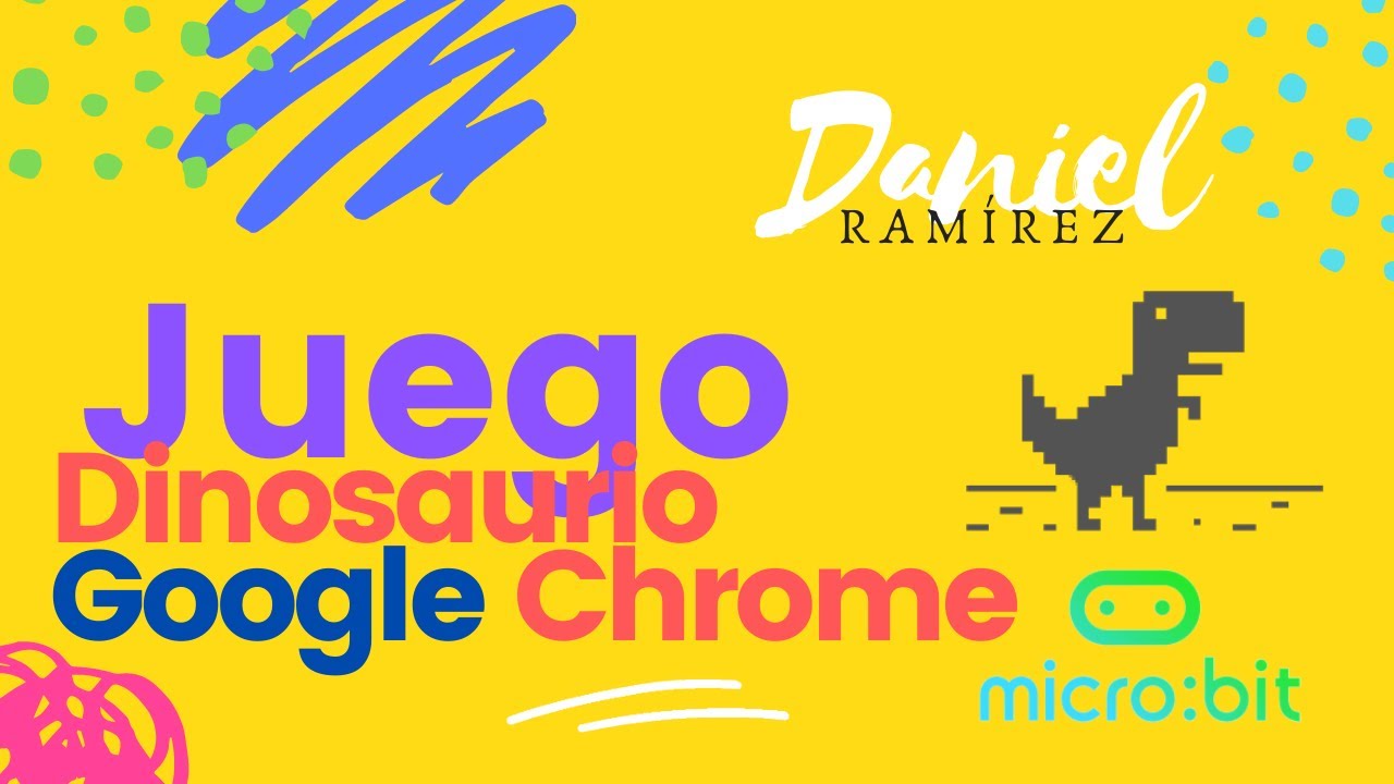 Juego Dinosaurio Google Chrome programado en MicroBit - Super Facil!