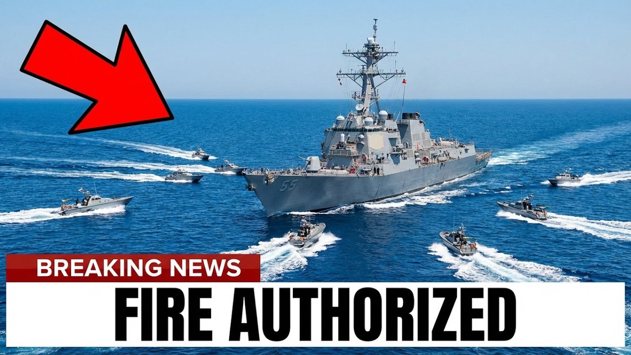 Иранские катера окружили USS Puller на полной скорости &mdash; разрешено открыть огонь.