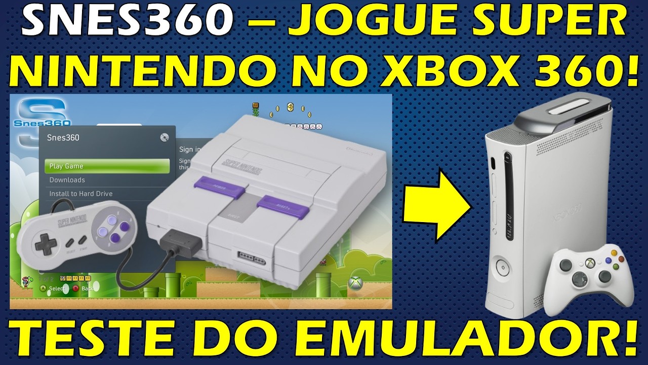 SNES360 - EMULADOR DE SUPER NINTENDO PARA XBOX 360! INSTALAÇÃO + CAPA DOS JOGOS + CHEATS!