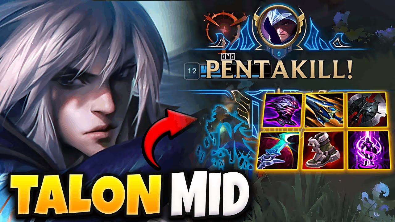Talon vs Akali MID [ Penta Kill ] Lol Korea Master Patch 14.2 ✅