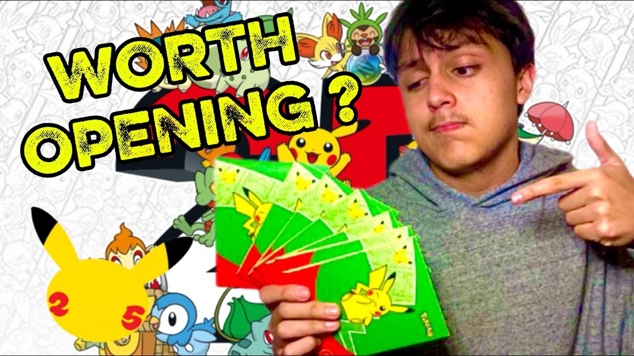POKEMON 25th ANNIVERSARY MC DONALDS PACK OPENING ( are they even worth opening ??)