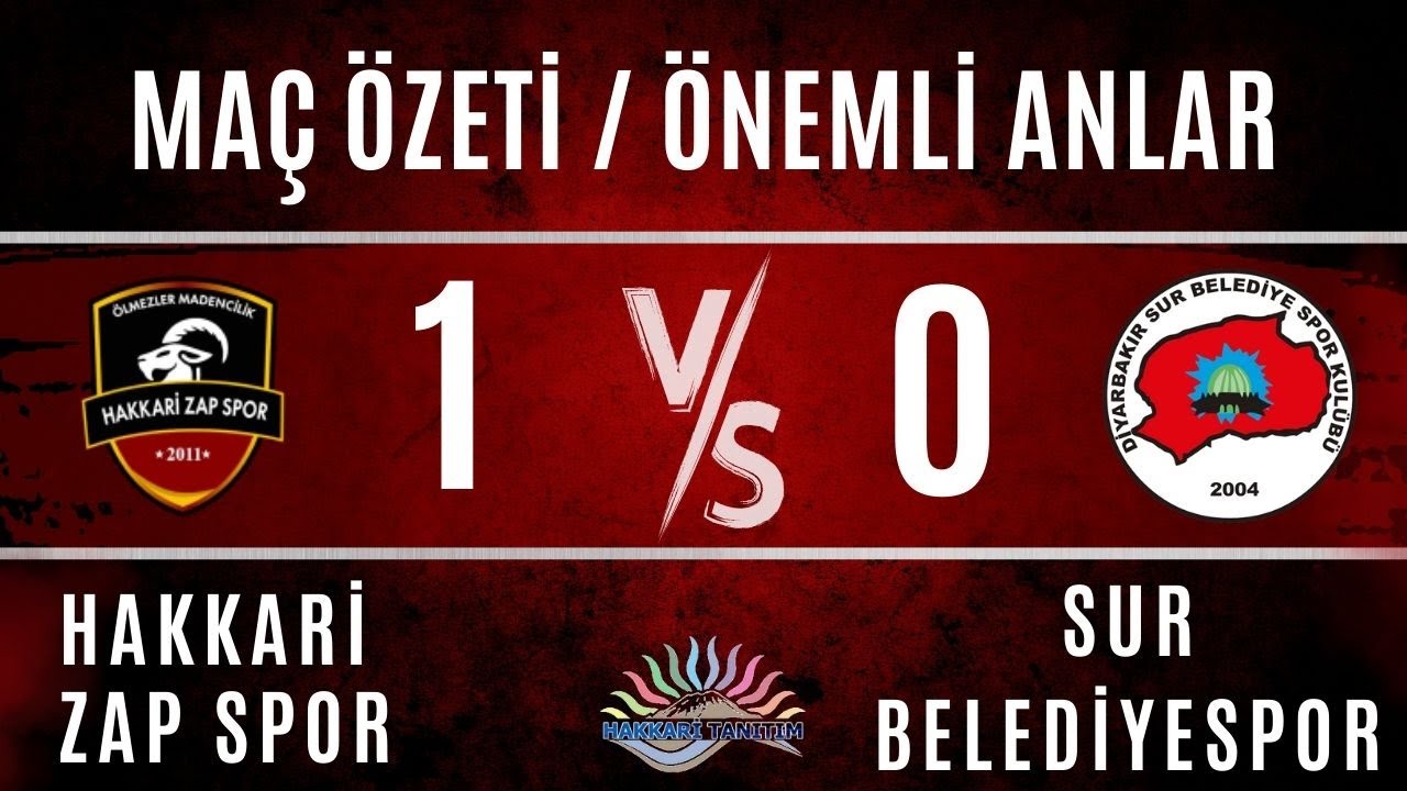 Hakkari Zapspor VS Sur Belediyespor MAÇ ÖZETİ [ 2025 © ]