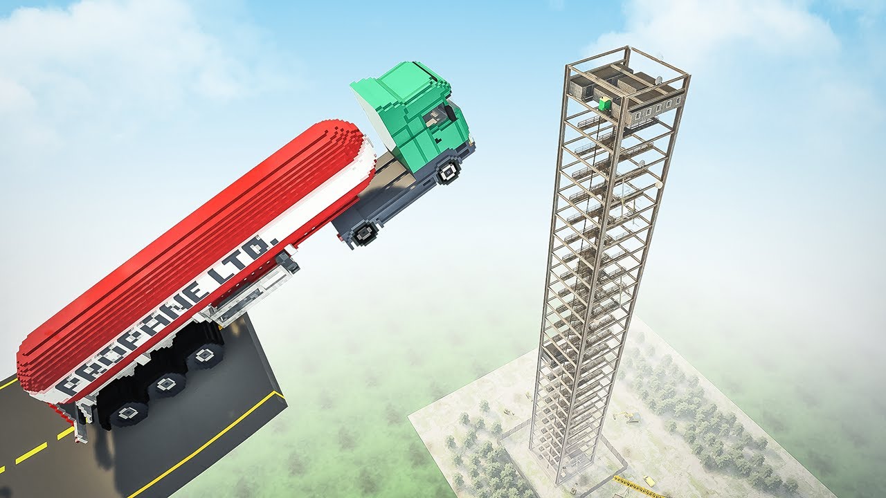 Cars vs Big Metal Tower | Teardown