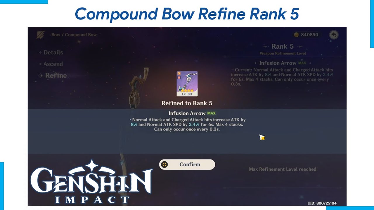 Let's Try Attack Speed Compound Bow Refine Rank 5 - Genshin Impact