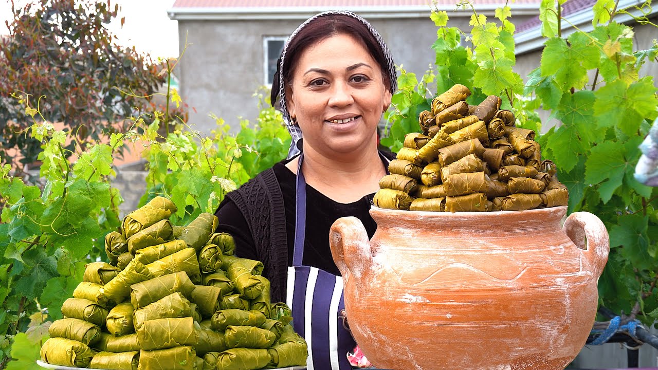 I Picked Grape Leaves from the Vineyard to Make Dolma!