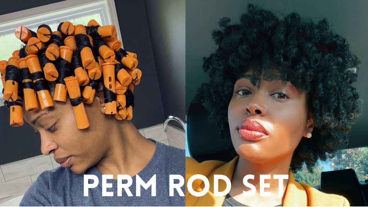 How to do a Perm Rod Set on Natural Hair | Soft and Bouncy