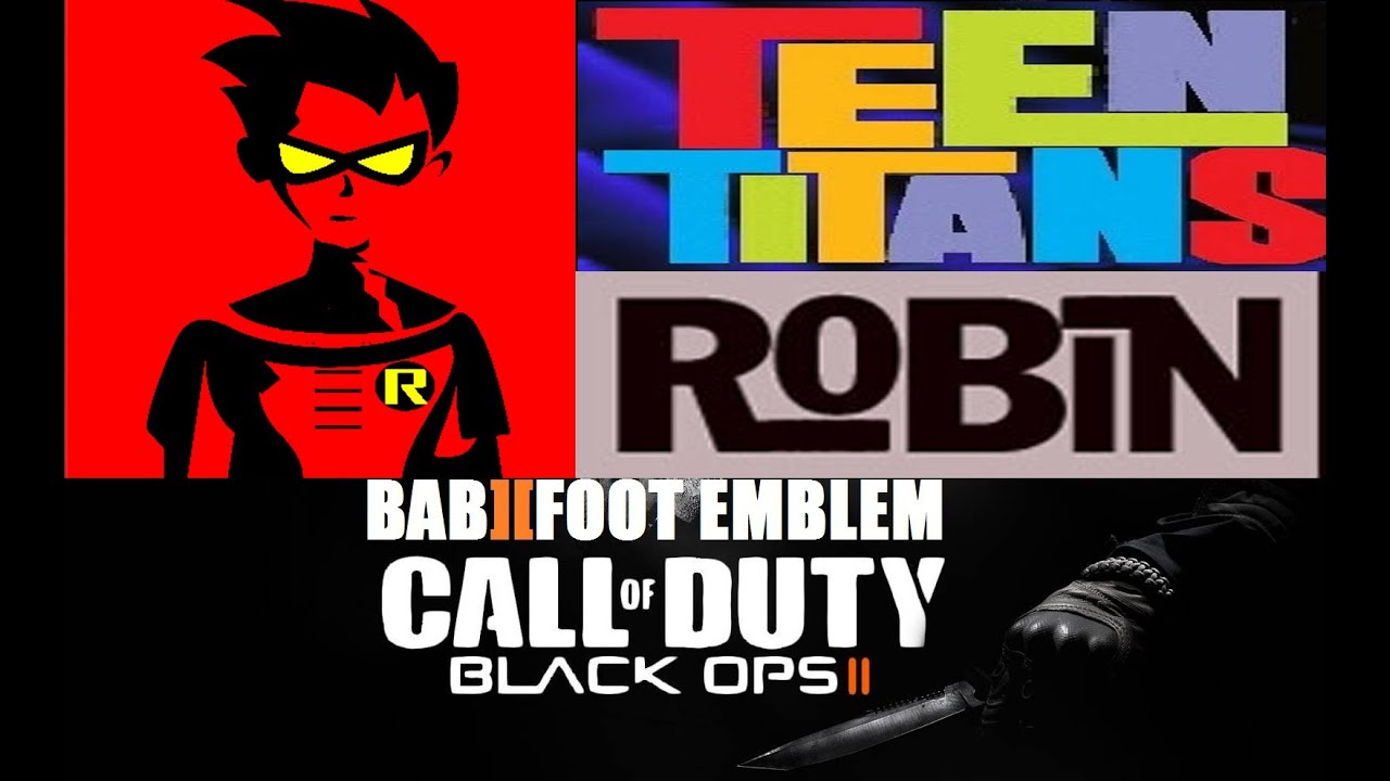 COD Black Ops 2 Emblem Tutorial  - Teen Titans Robin