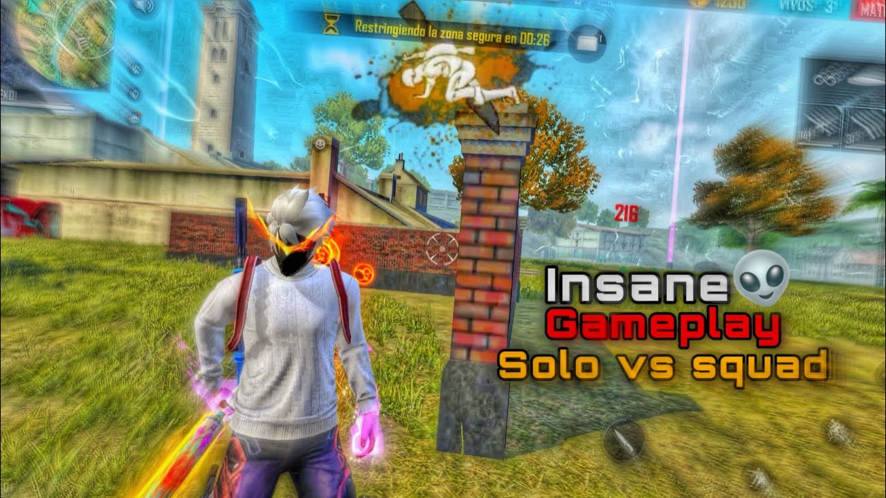 Insane gameplay solo vs squad 👽🔥⚔️
