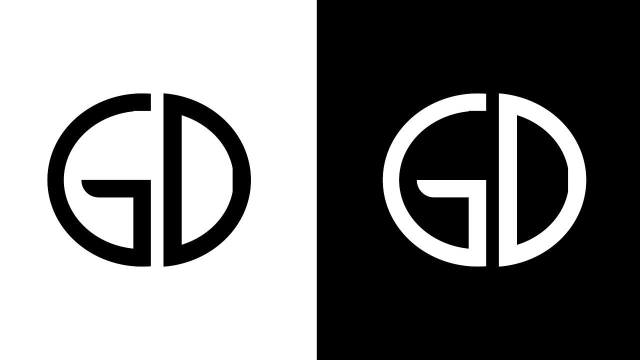 Logo design challenge Day 3/30 | GD - Monogram Logo design using grid