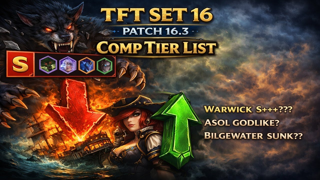 BEST COMPS TO CLIMB Patch 16.3! BILGEWATER IS DEAD, LONG LIVE THE WOLF!