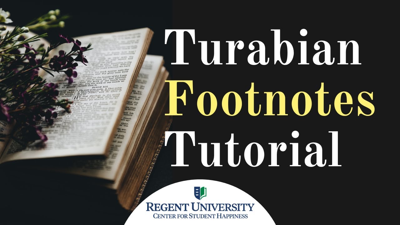 Turabian Footnotes Walkthrough