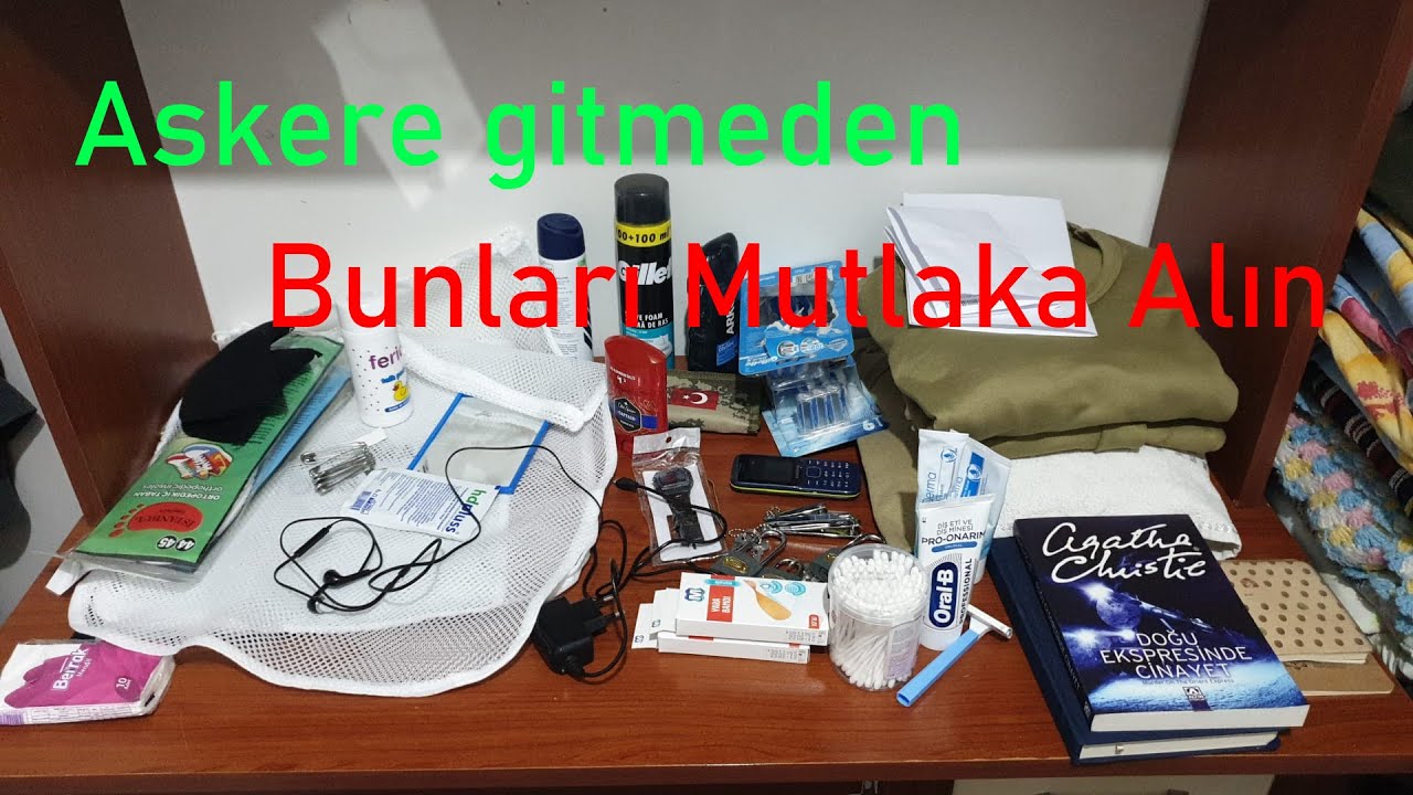 Askere Giderken Alınması Gerekenler 2023 / Er - Yedek Subay - Astsubay, Verilen Çantadan Çıkanlar
