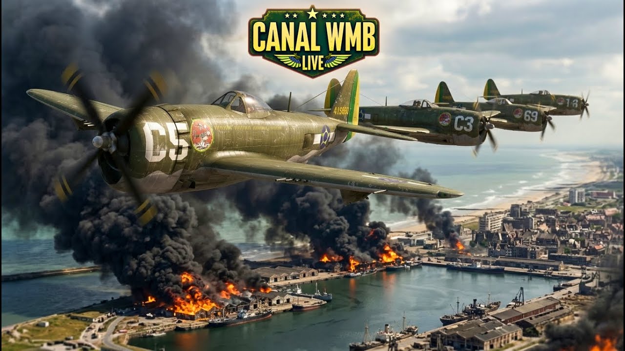 MISSÃO WW2 SÉRIA VS PILOTO NOOB! O P-47 vai me vencer hoje? - DCS | LIVE