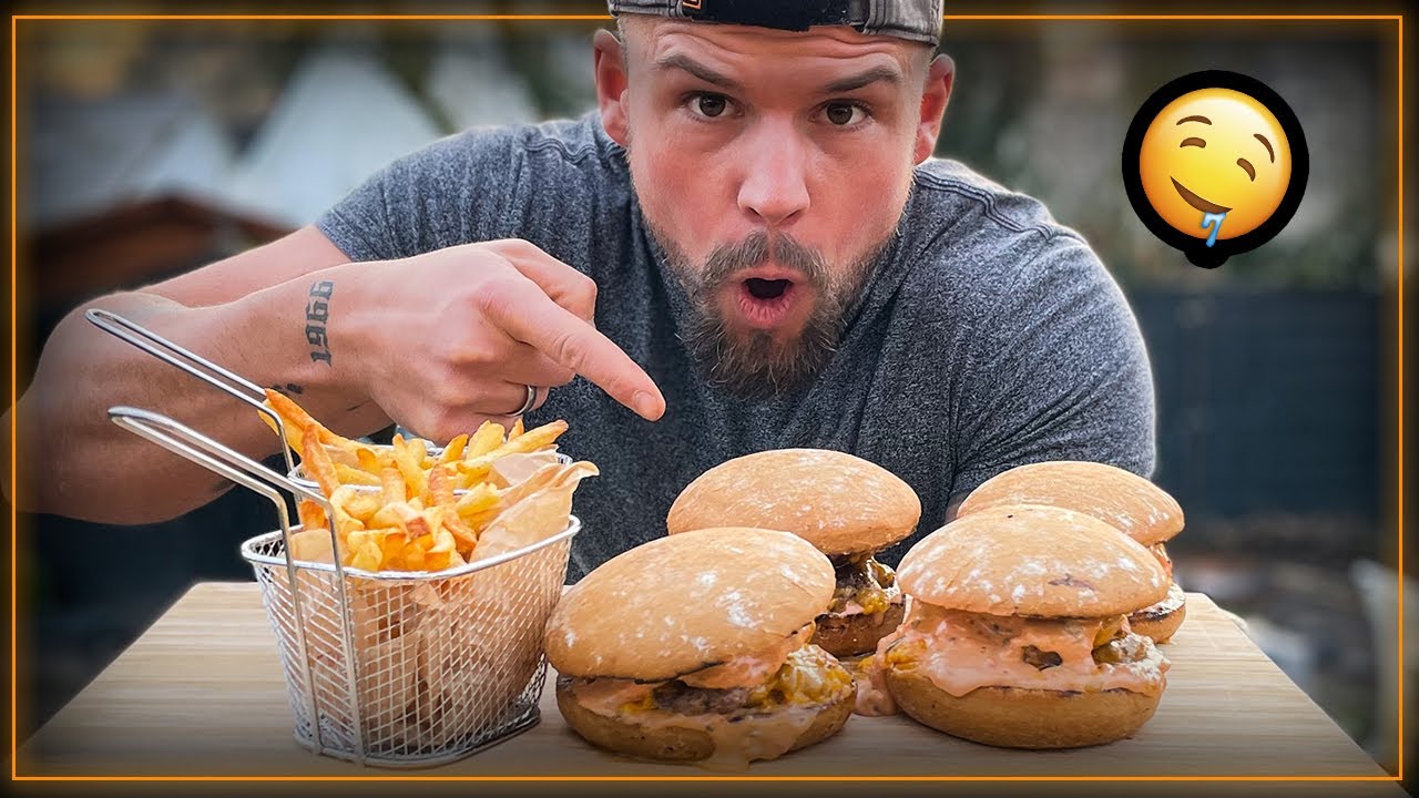 Wir machen FITNESSOSKARS´S BURGER auf offenem FEUER - Wird dieser Burger auch unser Leben verändern?
