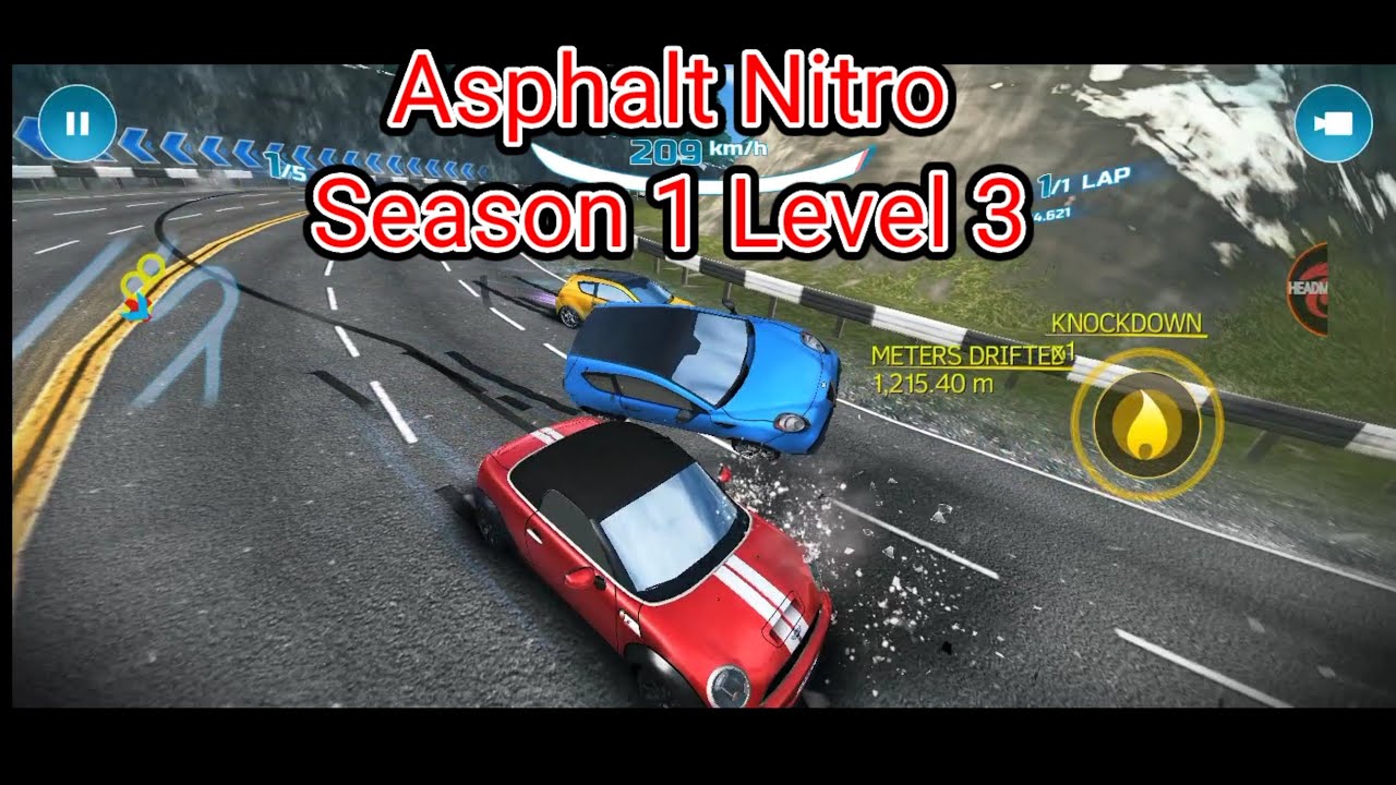 Asphalt Nitro - Season 1 Level 3: The Alps (5 Stars Walkthrough)