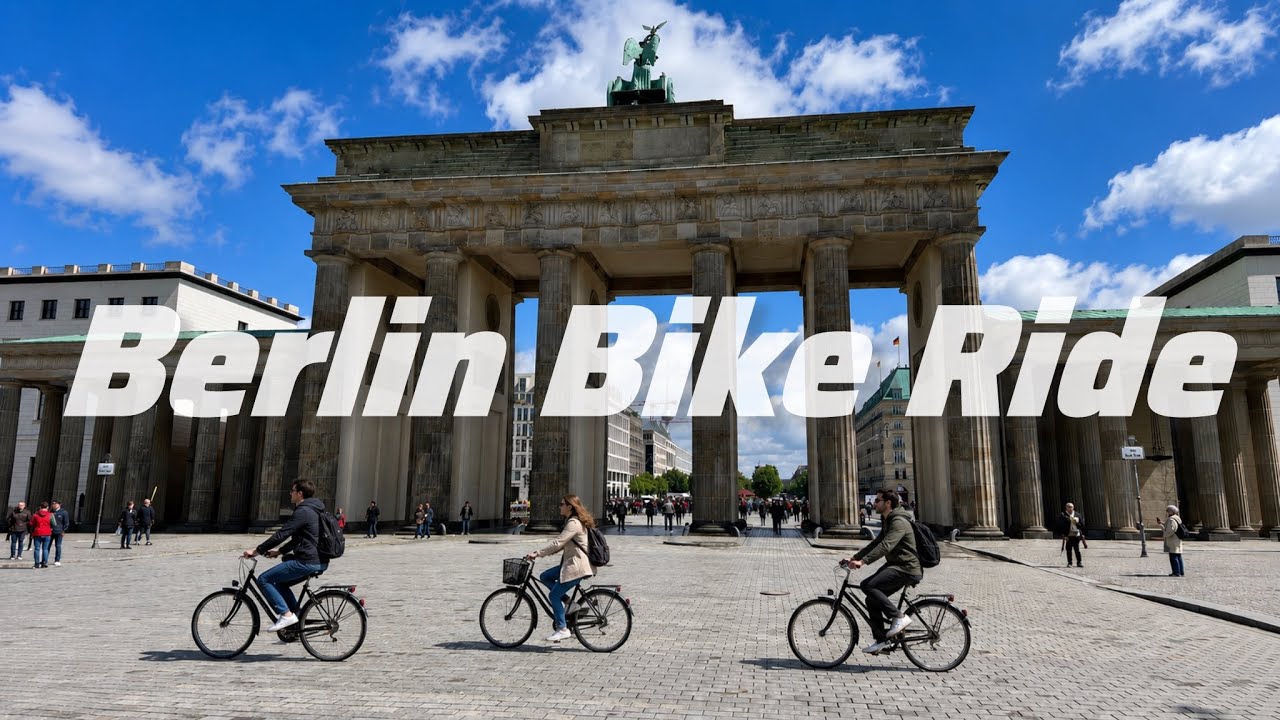 Berlin Bike Ride, No Talking, No Music, 4K