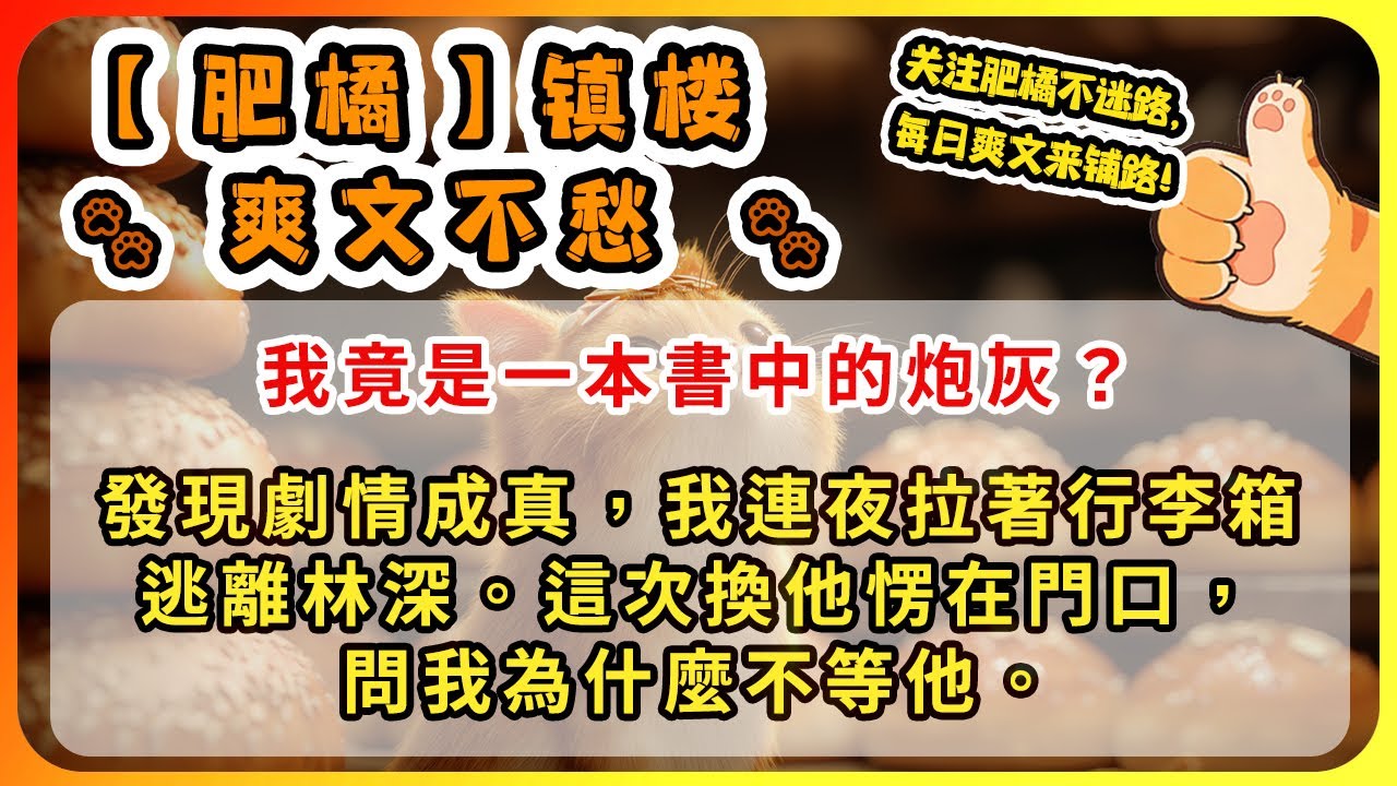書裡寫我是竹馬的炮灰。劇情成真，我連夜拉著行李箱逃離林深。這次換他愣在門口，問我為什麼不等他。