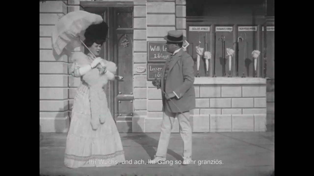 (1908)  Unterm Paraplui  (German Phonoscene) - Kinematographen