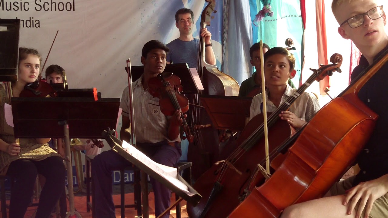 William Boyce Symphony No.1: Mathieson Music School, India, rehearse with Strode College 02/20