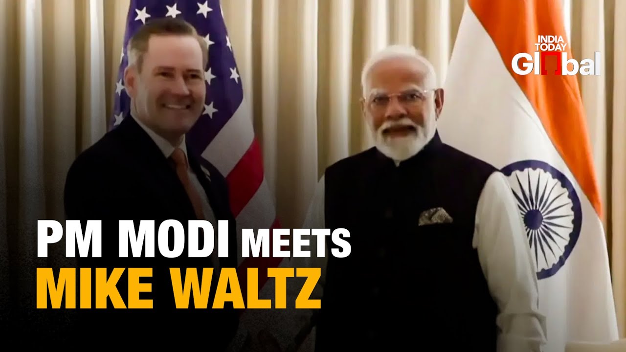 Modi meets Mike Waltz LIVE: PM Modi US Visit LIVE | Modi-Trump Hold Bilateral Talks at White House