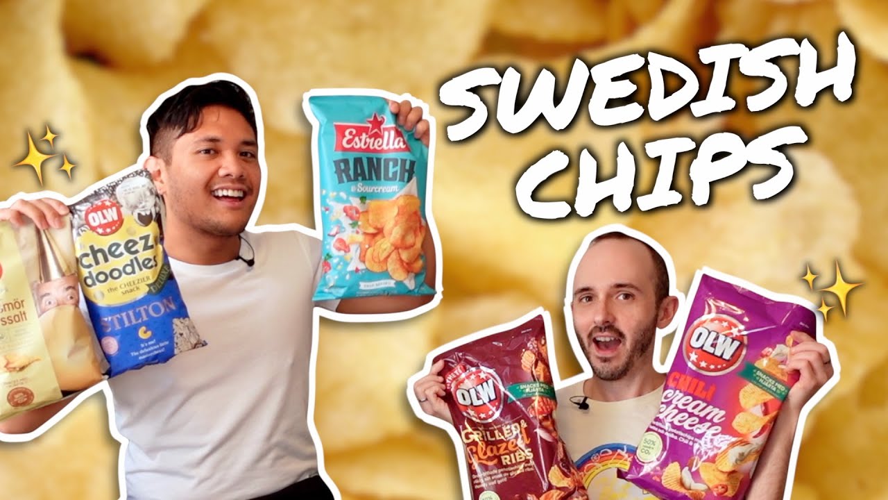 Americans Try Swedish Chips 🇸🇪🥔 And Sweden Has Fun With Their Chips!!