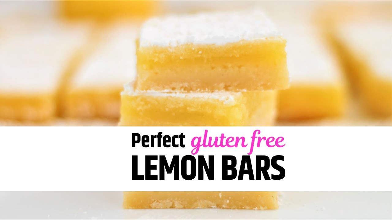 Идеальные безглютеновые лимонные батончики