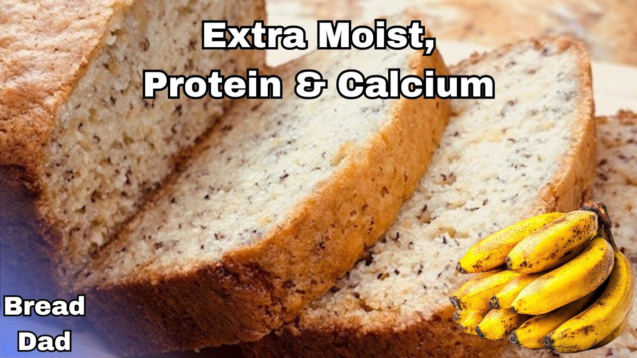 Greek Yogurt Banana Bread - Extra Moist plus Protein & Calcium