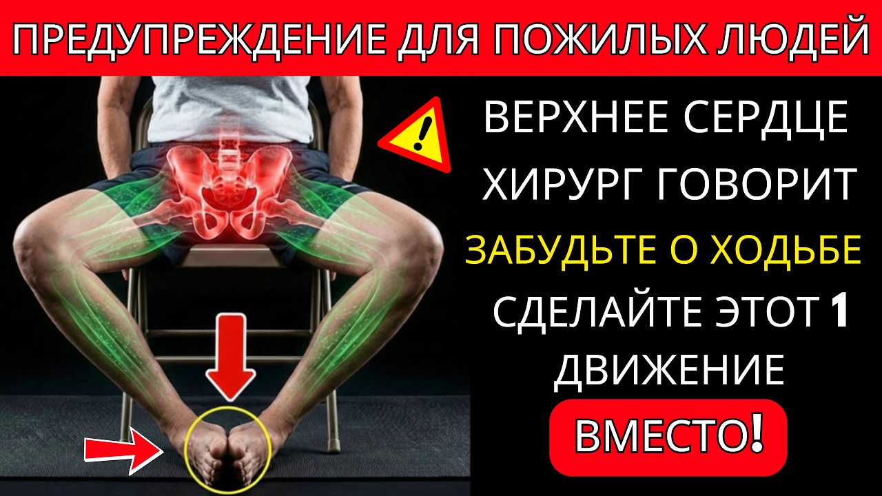 Вам больше 65? ЭТО упражнение лучше, чем ходьба — одобрено хирургом!