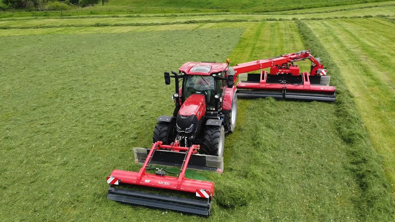 CASE IH MAXXUM 150 + SIP AIR 300F a 500T Demo tour 2020 NAVOS Farm Technic