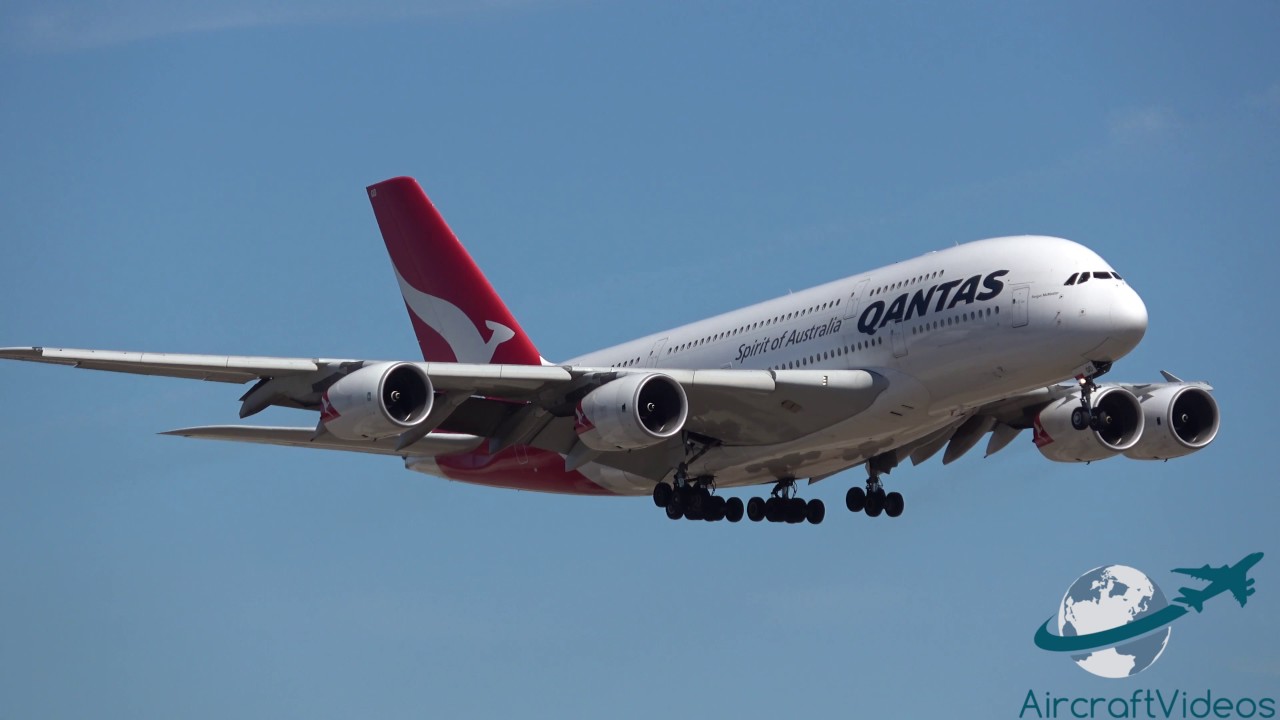 QANTAS A380-842 [VH-OQD] -- UHD 4K